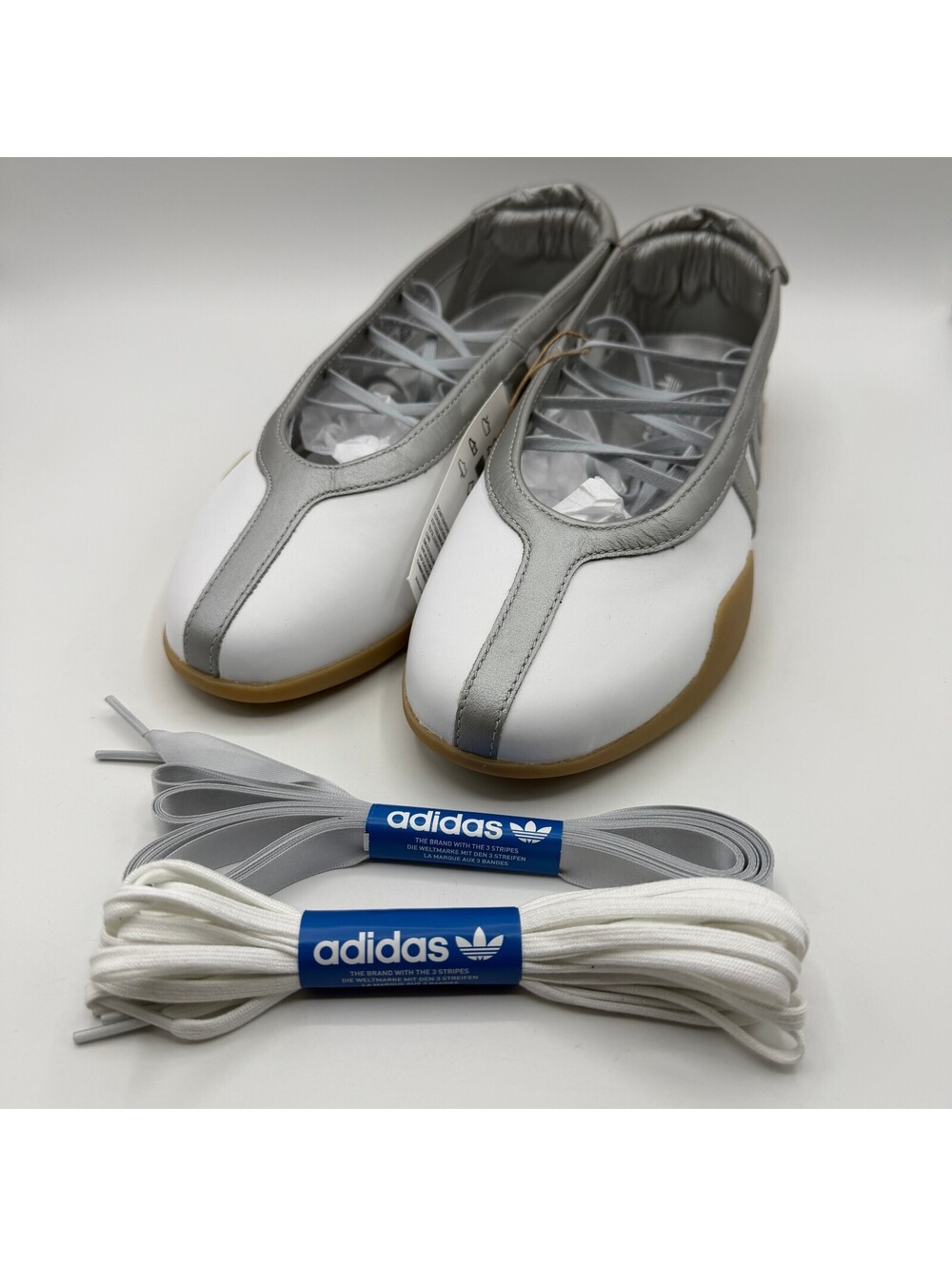adidas Originals Taekwondo Mei Ballet White Silver Women Size 10 JQ6438 NEW